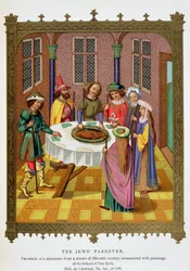 Het Joodse Pascha, facsimile van een 15e-eeuws missaal versierd met schilderijen
